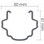 PALO A C ZINCATO 50X41 SPESSORE 1,5  ALTEZZA 2,7 MT